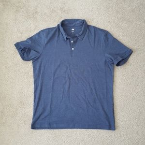 H&M Polo Shirt Blue Size EUR L